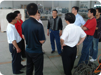 北京印刷学院有关领导来我公司考察，与我公司